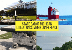 Adam L. Kochenderfer and Anthony J. Kochis Attend State Bar of Michigan Litigation Summer Conference