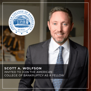 Scott A. Wolfson Invited to Join American College of Bankruptcy As Fellow