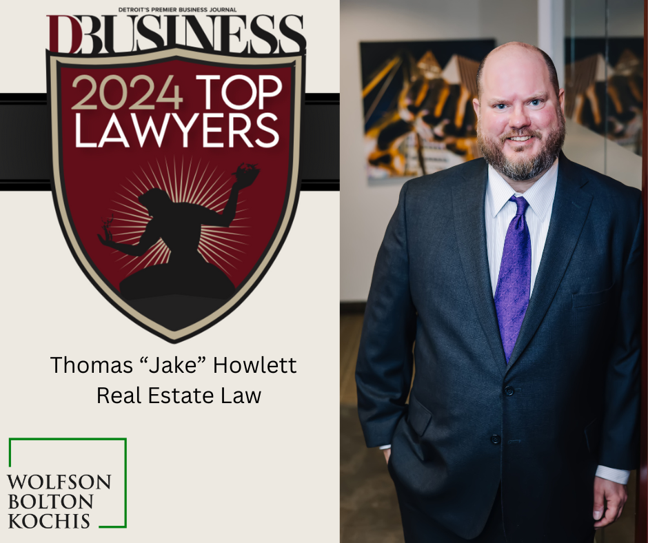 Jake Howlett was included in DBusiness magazine’s 2024 list of Top Lawyers in Real Estate Law